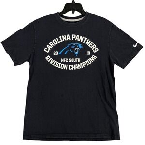 Carolina Panthers Division Champions NFL Football NIKE Shirt Mens XL Black